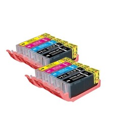 10 cartucce inchiostro per Canon TS5050 TS5051 TS5053 TS5055 TS6050 PGI570XL CLI571XL