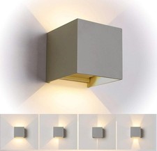 Applique Cubo XXL LED 24W Lampada da Parete Doppio Fascio Regolabile da Esterno