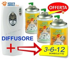 Erogatore + AIR CONTROL S → 1/ 3/ 6/ 12 bombolette Insetticida a Base di Piretro