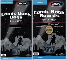 Confezione da 25 sacchetti BCW 2Mil Current Modern Poly e fumetti senza acidi conservazione sicura