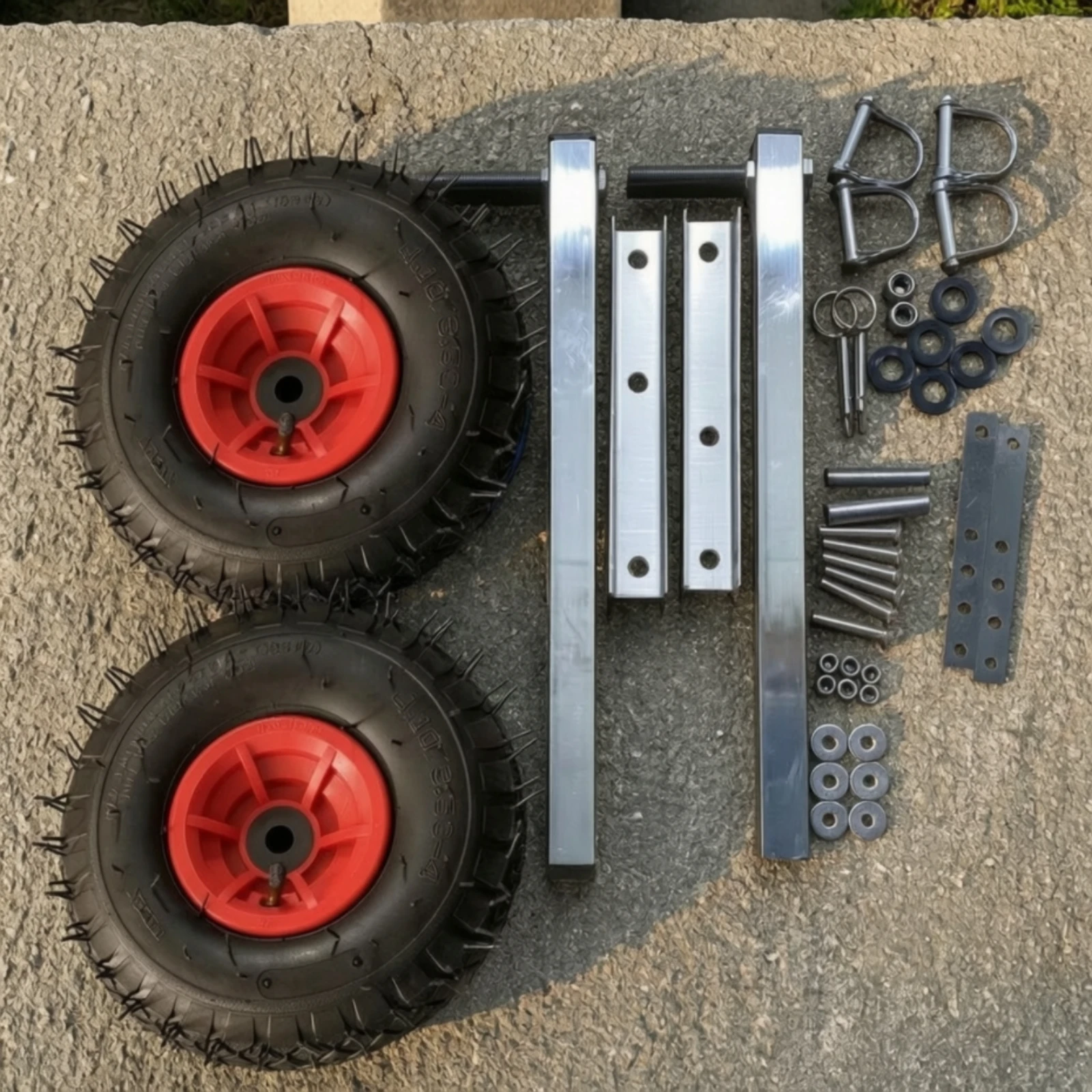Kit di Ruote di Lancio per Specchio di Poppa in Acciaio Inox, Resistente alla Corrosione, per Imbarcazioni