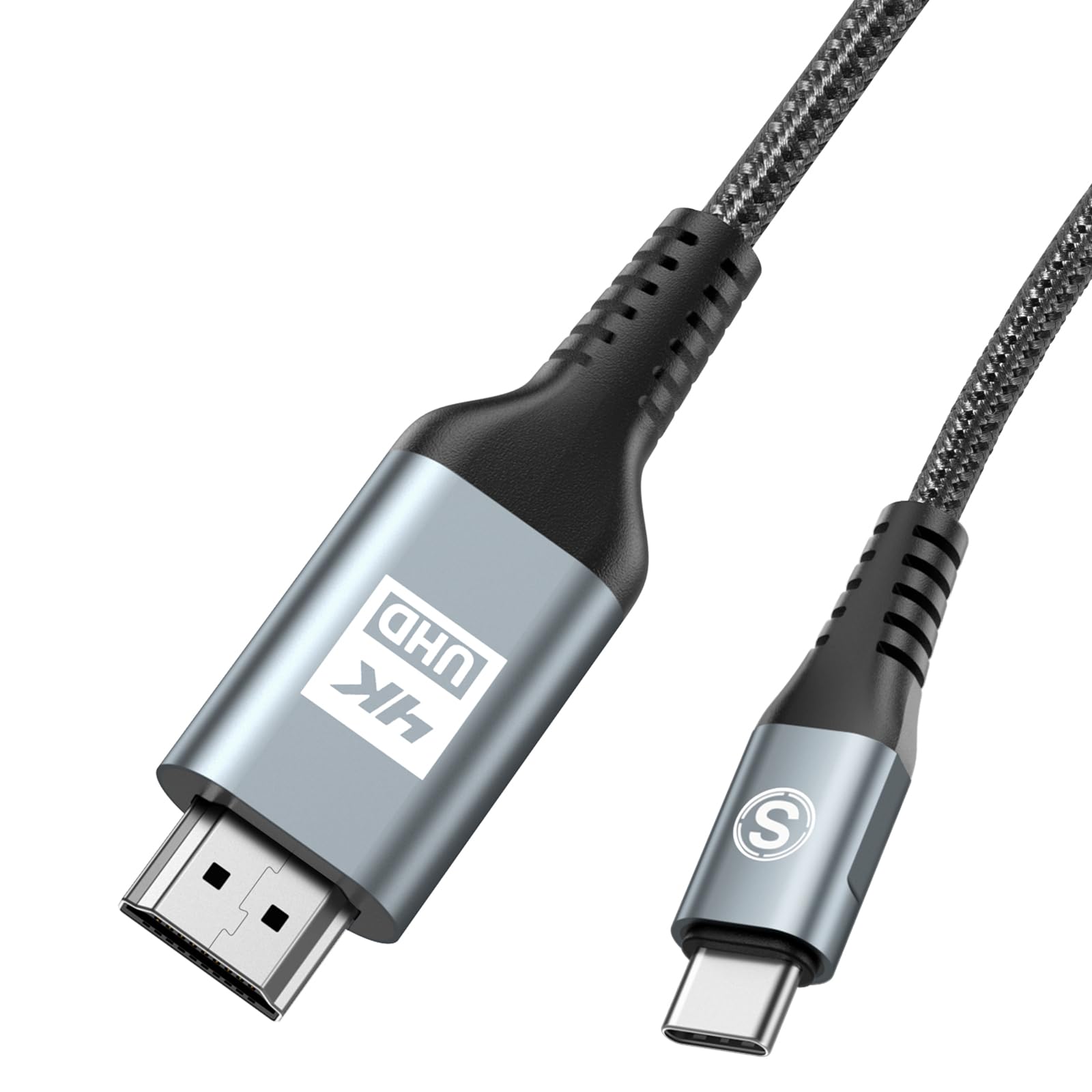 Cavo USB C a HDMI 4M,Cavo USB Tipo C a HDMI 4K UHD Compatibile Thunderbolt 5/4/3 con i Phone 17 16 15 Pro/Max,MacBook Pro/Air 2020,iPad Air,iPad Pro,Galaxy S26 S25 S24 a S20,iMac,…