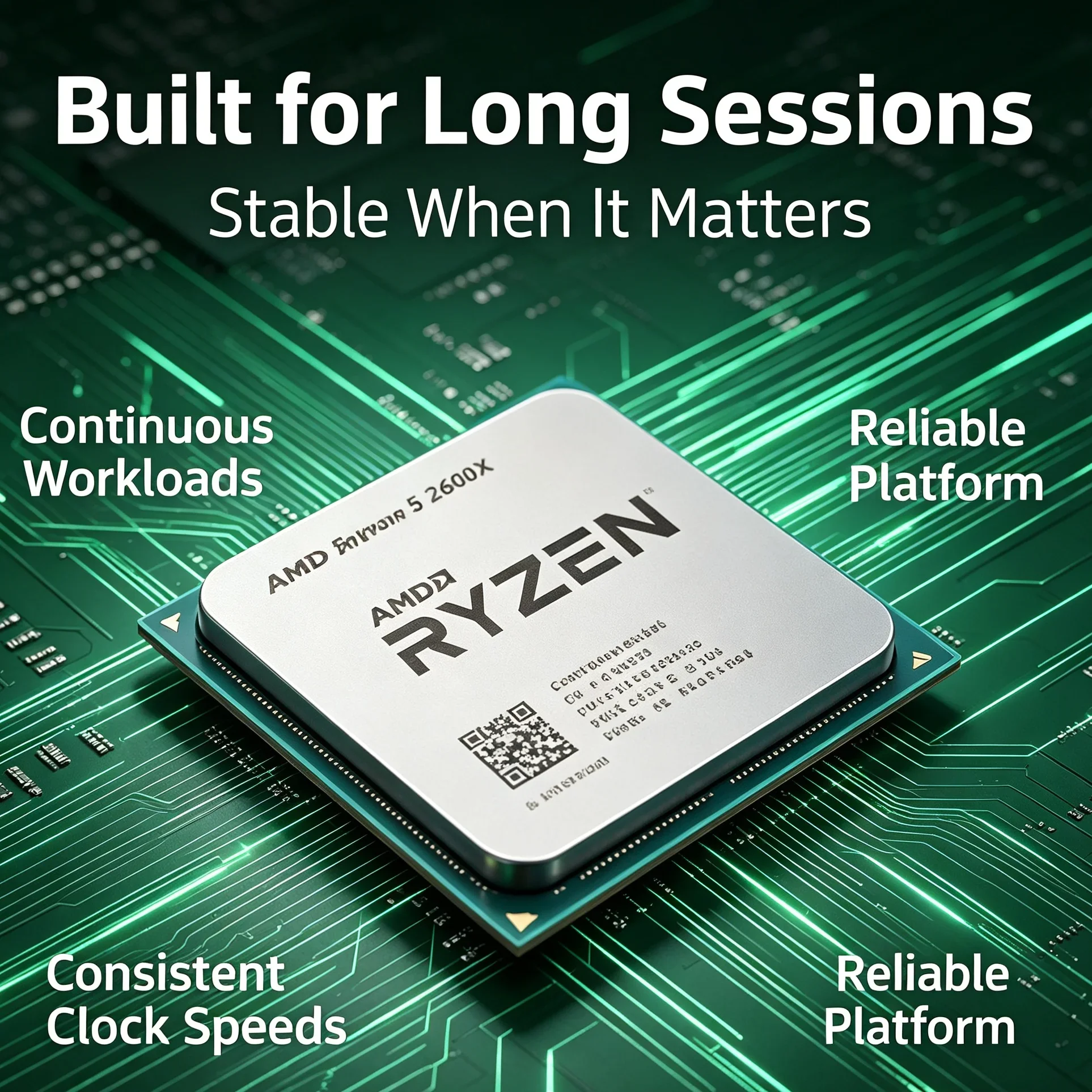 Chip Desktop Multithread per Design CAD, AMD Ryzen 5 2600X 3.6GHz 6 Core Socket AM4, Componente di Aggiornamento