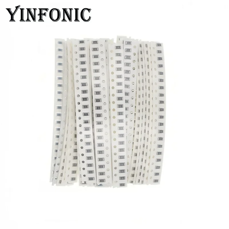 Kit resistore SMD 1206 Kit assortito 1% (5 tipi disponibili) 0~39R/43R~560R/620R~12KR/15KR~220KR/240KR~5.1MR