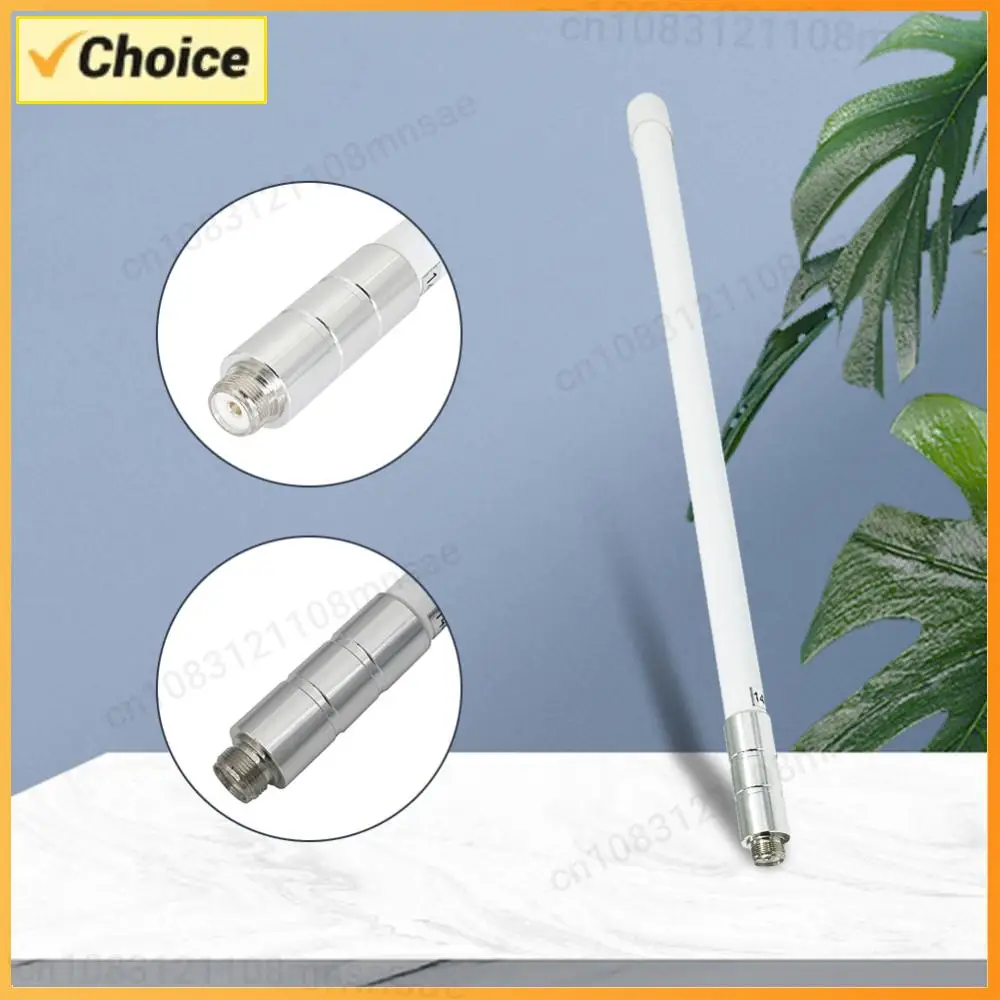 Antenna Omnidirezionale da Esterno Impermeabile ad Alto Guadagno 144/430 MHz con Connettore Femmina PL259 in Fibra di Vetro
