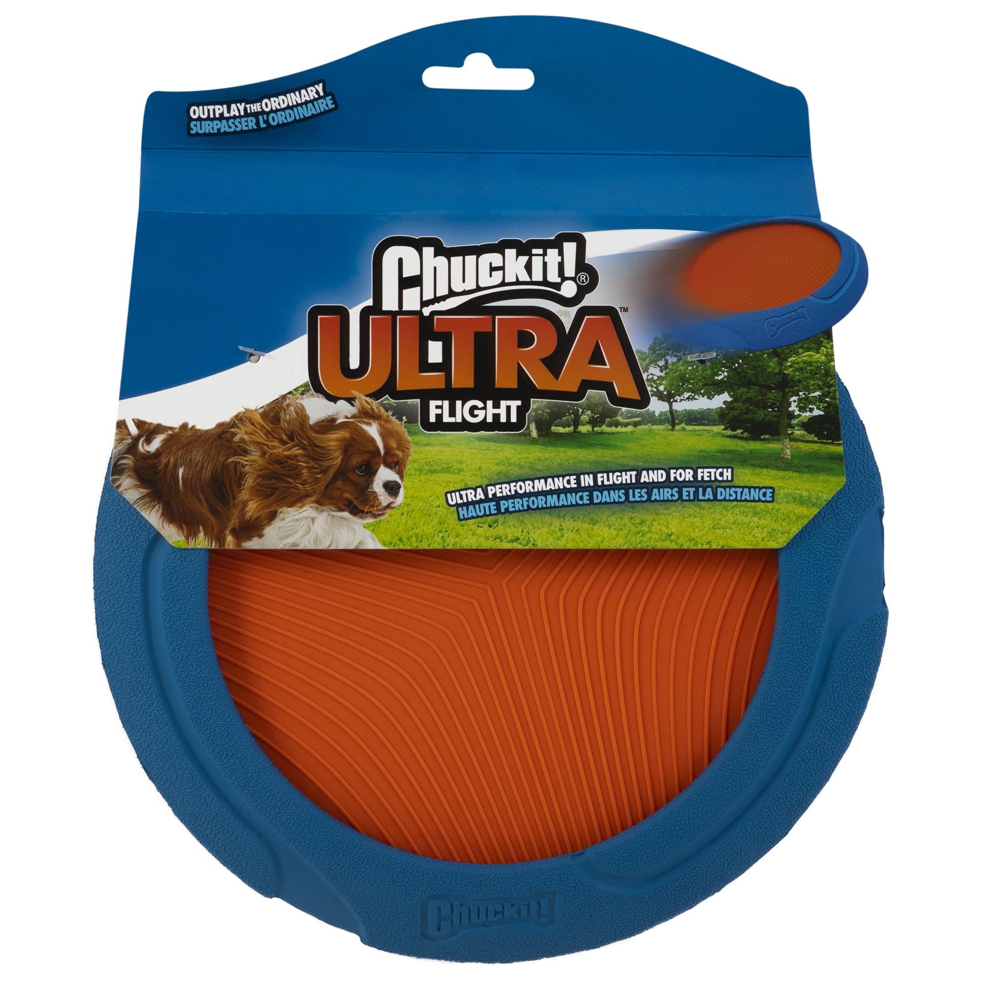 Chuckit! – Ultra Flight – Frisbee all'inseguimento del cane – Frisbee robusto per voli a lunga distanza - Per cani esigenti - Taglia unica
