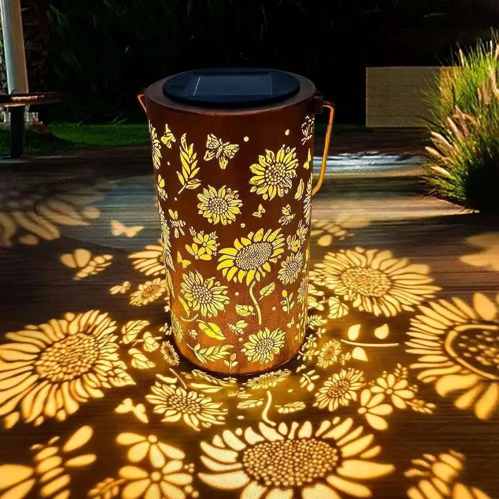 Luce girasole e luce ombra Luce esterna impermeabile ad energia solare per illuminazione notturna, prato, giardino, patio
