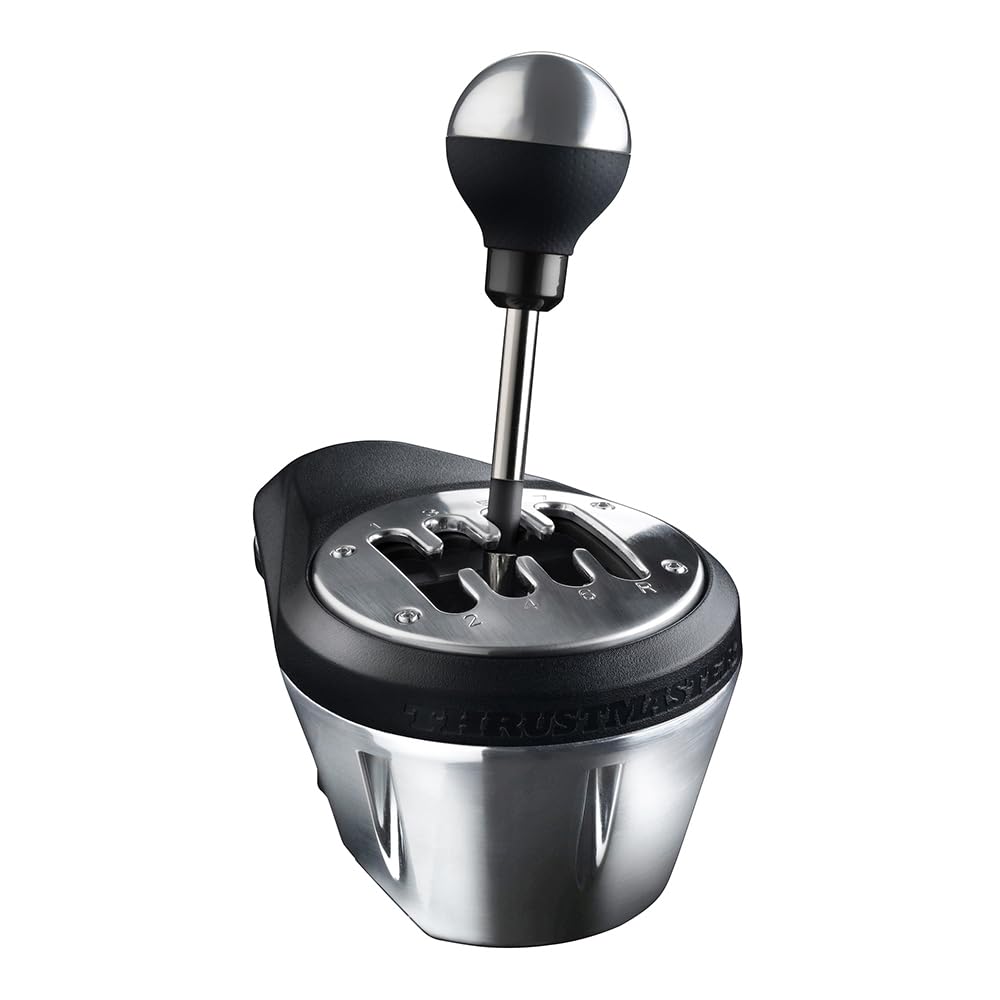 Thrustmaster TH8A Add-On Shifter -Schema a H e Sequenziale - PS5, XBOX e PC | Due stili di guida, 7+1 marce, compatibile con tutti i volanti Thrustmaster, 100% in metallo, effetto…