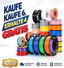 【Acquista 10 Numeri 6】Creality PLA+ PLA PETG Filamento Stampante 3D Silk 1,75mm,1KG