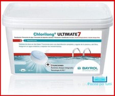 BAYROL CHLORILONG ULTIMATE 7 - 4,8 KG. PASTIGLIE CLORO 7 FUNZIONI PER PISCINA