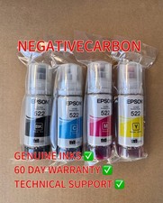 Set 4 flaconi inchiostro originali Epson 522 per ET-2720 ET-2800 ET-2803 ET-4700 ET-4800