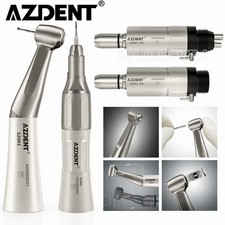AZDENT Manipolo Dentale Lento Basso Velocità Dritto Contra Angolo Motore Aria 4/2 Fori