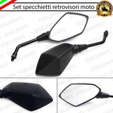 COPPIA SPECCHIETTI RETROVISORI NERI PER KYMCO AGILITY 125 MOTO SCOOTER M8 M10