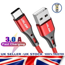 ⚡ Cavo di Ricarica Rapida da USB A a Tipo C 3A Intrecciato – 0.5M 1M 2M 3m