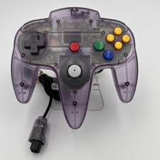 Nintendo 64 N64 Controller cablato OEM (NUS-005) Atomic Viola Buono Stick Testato