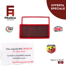 Filtro Aria Sportivo BMC FIAT 500 ABARTH 595 135cv 1.4 140 CV rigenerabile