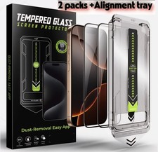 Confezione 2 Proteggi Schermo HD Trasparente iPhone 17 16 Pro Max Vetro Easy App Tray