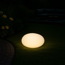 MeLiTec Lampada Solare da Giardino con Cambio Colore RGB, Lampada da Giardino a Solare
