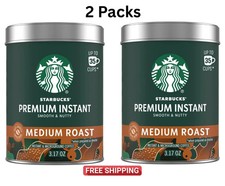 (2 confezioni) Starbucks Premium caffè istantaneo tostatura media 3,17 once 100% ricco di arabica