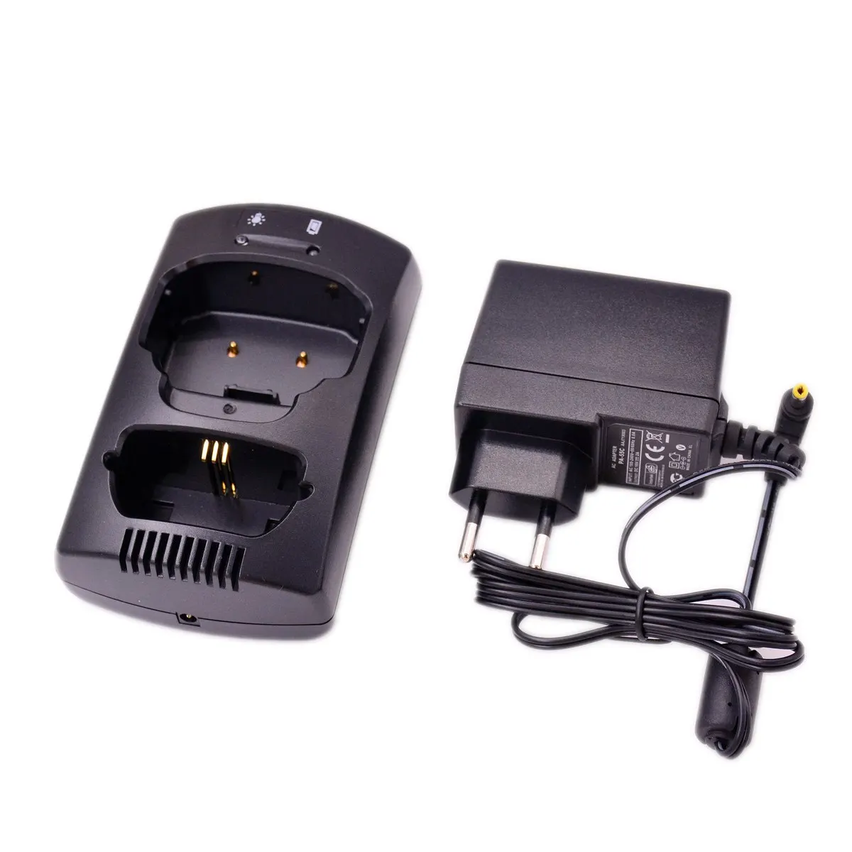 Base di Ricarica Rapida da Scrivania e Set Adattatore AC per Ricetrasmittenti Sepura Serie STP8000 STP8100 STP8200 STP9000 - Componenti di Ricarica