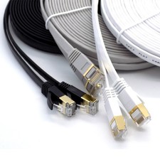 Cavo Ethernet CAT7 Rete LAN RJ45 Cavo Schermato Alta Velocità 0,5m-30m Lotto