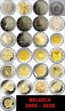 BELGICA TODOS LOS 2 EUROS CONMEMORATIVOS DESDE 2005 HASTA 2026