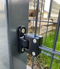 Cerniera in alluminio doppia asta 656, cancello da giardino, pollaio, porta giardino