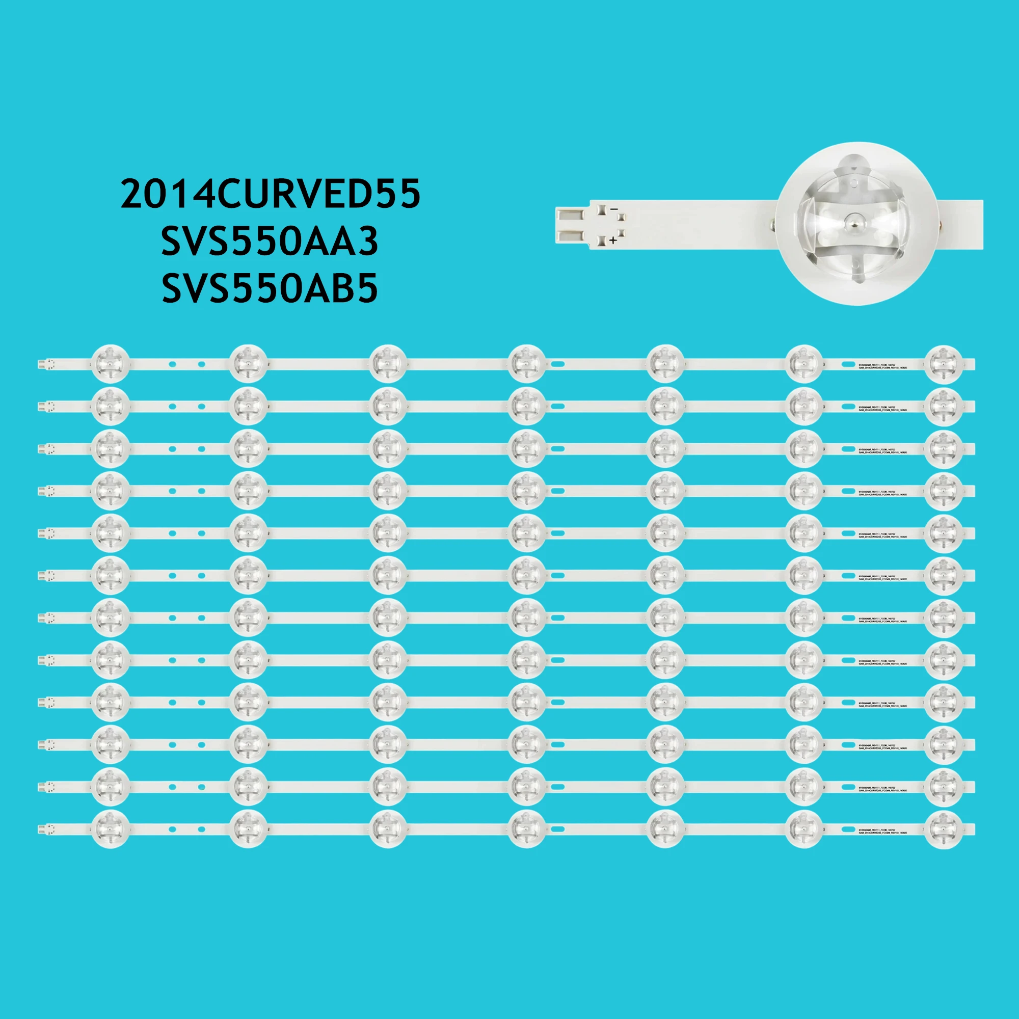 Barra LED di Retroilluminazione 2014CURVED55 SVS550AA3 SVS550AB5 Per L55H9600A-CUD TX-55CRW434 TX-55CRW454 TX-55CR430B LED55XT810X3DU