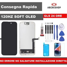 DISPLAY PER APPLE IPHONE 15 PRO 120HZ SOFT OLED INSTALLAZIONE DIRETTA NO ERRORE