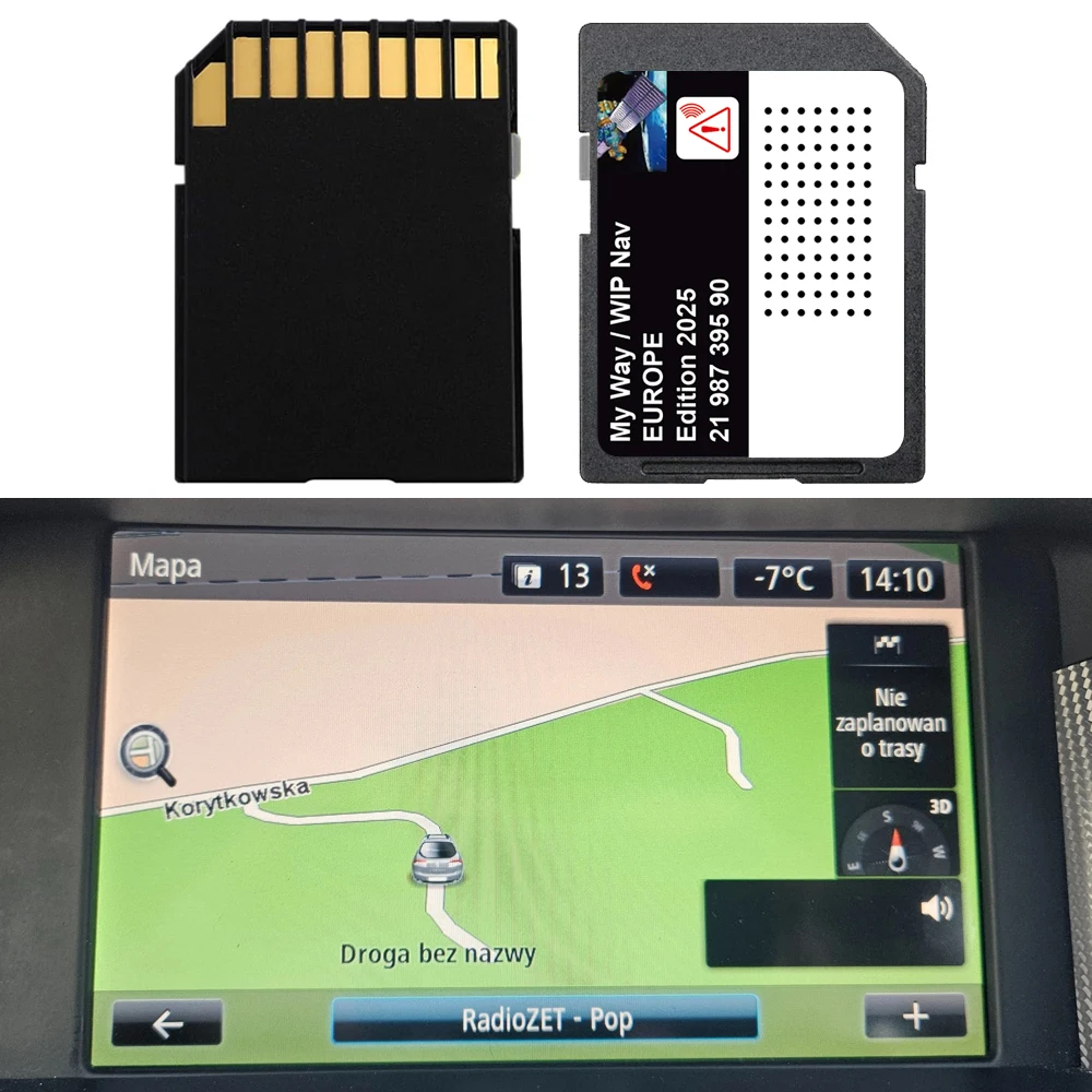 Navigatore Satellitare My Way per Citroen DS3 C3/C4/C5/C8 Dispatch Jumpy Car, Scheda SD T1000-39240, Aggiornamento Mappe Europa Marocco 2025, Navigazione GPS