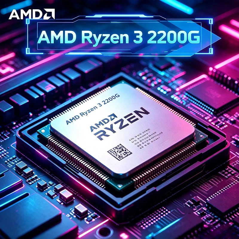 AMD Ryzen 3 2200G in Offerta, CPU Originale Nuova di Zecca, 3.5 GHz Zen Quad-Core Quad-Thread, Socket AM4, Modello YD2200C5M4MFB