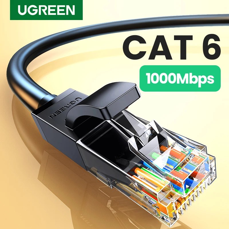 UGREEN CAT 6 Cavo Ethernet 1000Mbps RJ45 ad alta velocità Internet Lan Cavo patch per computer per router Modem Switch PC PS5 Cavo Xbox