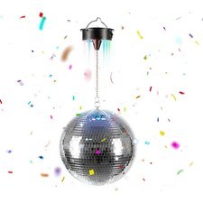 Sfera da discoteca sfera a specchio sfera luminosa sfera a specchio discoball rotante motore luce