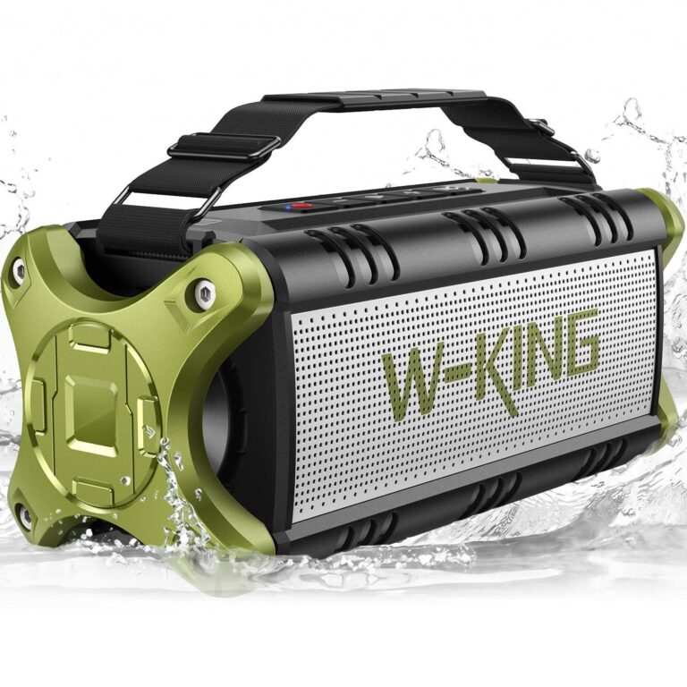 W-KING 90W PICCO Cassa Bluetooth Potente, Portatile Altoparlante Bluetooth Boombox, IPX6 Impermeabile Speaker, 50W Bassi Ricchi, HiFi Stereo Audio, 40 Ore,Powerbank,EQ,NFC,TF,AUX…