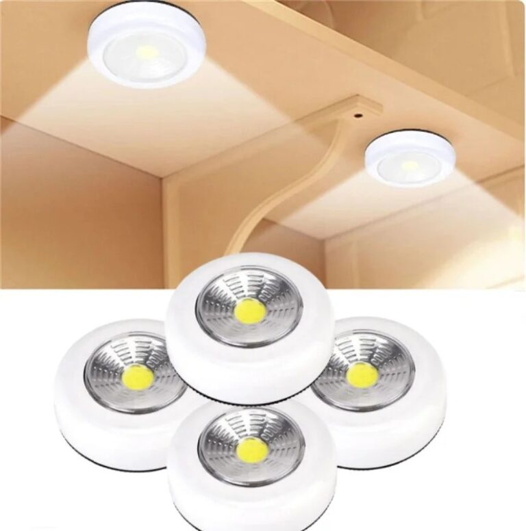 Lampada da armadio a LED COB con adesivo adesivo Lampada da parete per la casa con luce notturna wireless Lampada da armadio per guardaroba alimentata a batteria AAA