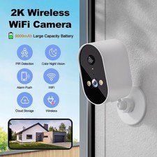 V380Pro Telecamera di Sorveglianza 2K 4MP PIR 9000mAh WiFi Visione Notturna IP66