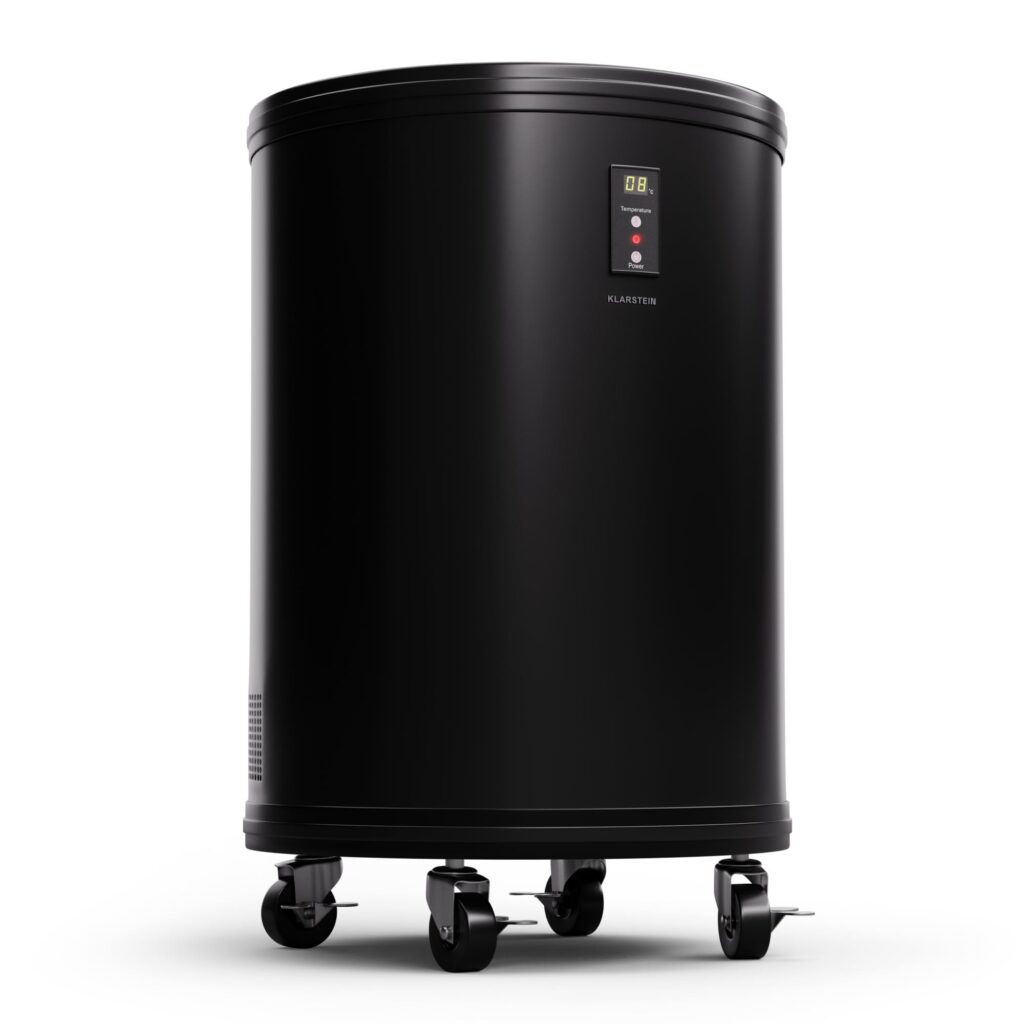 Klarstein Mr. Barbot - Frigorifero per birra, refrigeratore per bevande in acciaio per camere da letto, frigorifero portatile silenzioso, refrigeratore per vino, per interni ed es…