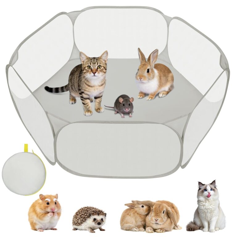 Aomig Recinto per Animali Domestici, Pieghevole Recinto con Borsa per Il Trasporto, Box per Piccoli Animali, Portatile Tenda della Gabbia per Porcellini d'India, Conigli, Criceti,…