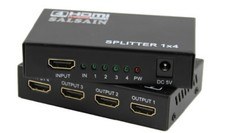 Splitter HDMI 1 In 4 Out 4K Ultra HD 3D Duplicatore Video per TV Monitor PS5 SKY