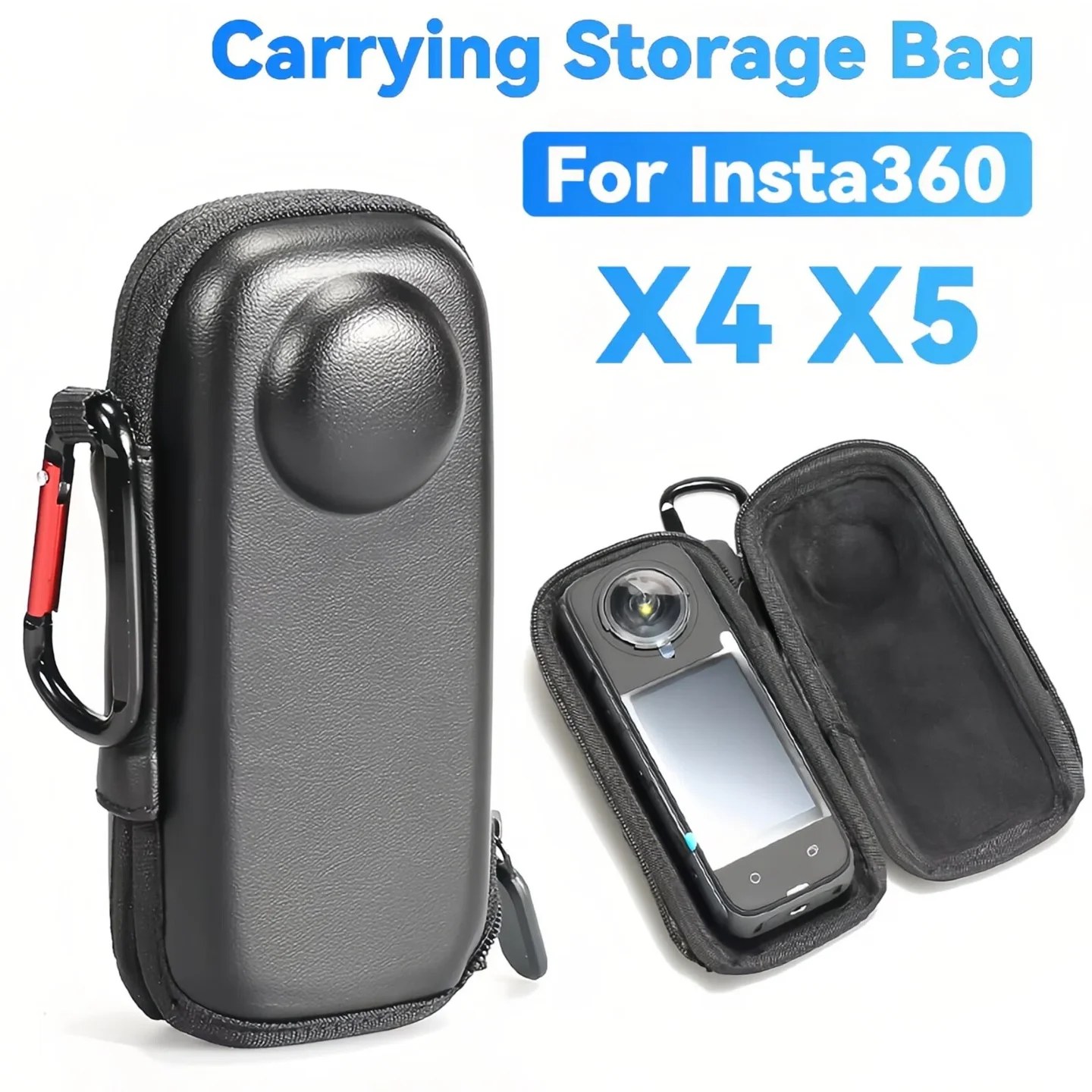 Borsa da Trasporto Anti-graffio Portatile per Insta360 X5, Custodia Protettiva per Accessori Fotocamera Panoramica Insta360 X5 X4