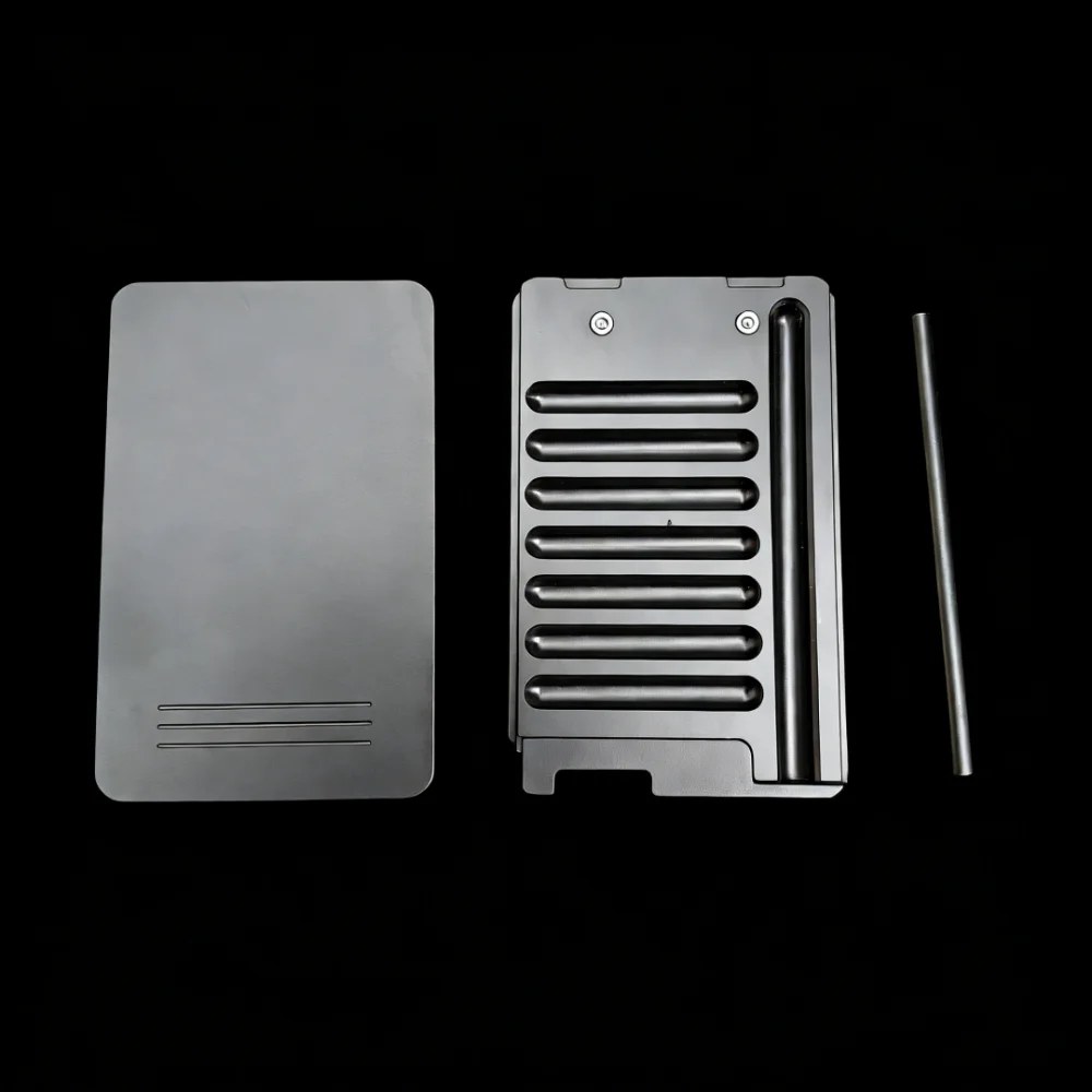 Contenitore per kit da fiuto in metallo con coperchio sild in paglia di alluminio, portaoggetti portatile con confezione regalo