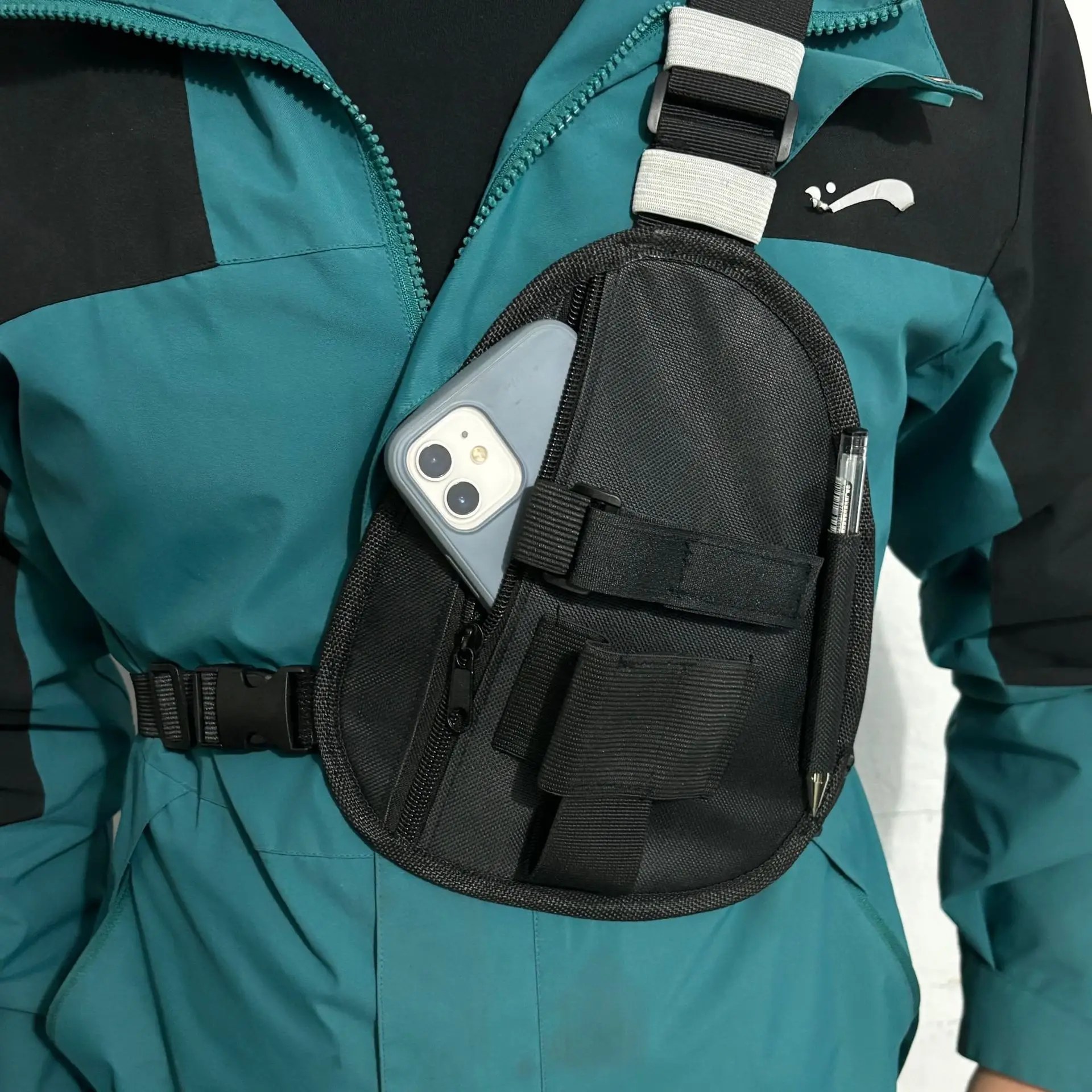 Borsa da petto multifunzionale per walkie-talkie - Borsa a tracolla portatile adatta per riporre walkie-talkie e resistente