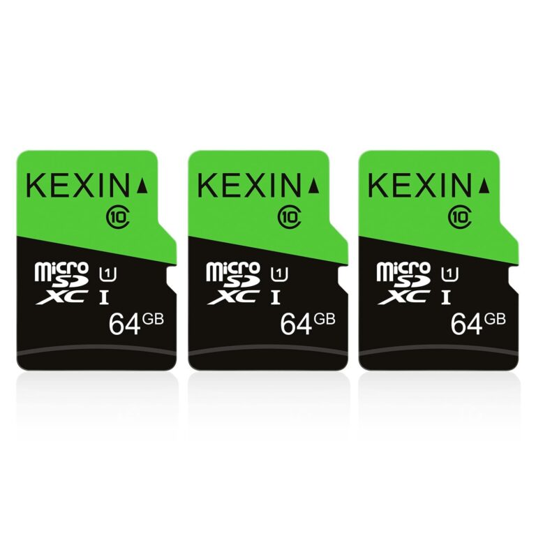KEXIN Micro SD 64 GB, Schede Micro SD 64GB Set da 3 Scheda di Memoria, Scheda SD 64GB MicroSDXC, C10, U1, A1 Micro SD Card per Telefono Android, Switch, Gopro, Telecamera, Drone