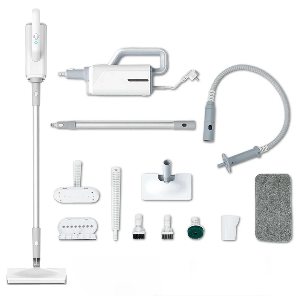370ml Per Uso Domestico Multifunzionale 1500W Sterilizzazione E Rimozione Acari Pulitore A Vapore Elettrico Mop A Vapore 220V Spina UE