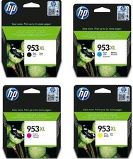HP 953XL ORIGINALE KIT COMPLETO 4 COLORI ⚫🟡🔵🟣