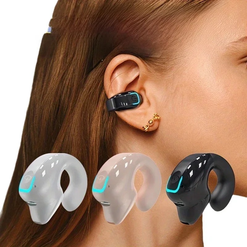 Auricolari Bluetooth Wireless a Conduzione Ossea di Alta Qualità, Cuffie TWS Sportive con Cancellazione del Rumore e Microfono