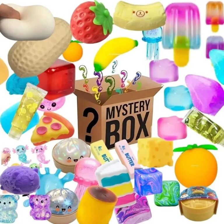 Giocattoli a Sorpresa, Novità Antistress, Assortimento di Figurine Squishy, Scatola a Sorpresa, Divertente Mistero, Fidget Antistress, Sorpresa