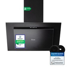 Cappa aspirante 60 cm ricircolo aria scarico senza testa cappa a parete cappa inclinata nero metallo
