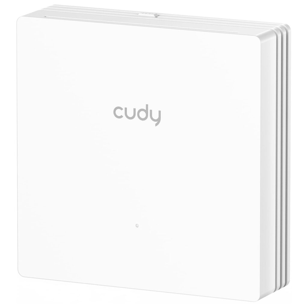 Cudy Access point WiFi AC1200 da 86 mm con piastra da parete, AP1300E Wall | WiFi 5 a 867+300 Mbps, 2 porte GbE, 540 piedi quadrati, 40 client, VLAN multi-SSID, C200P gestito, ali…