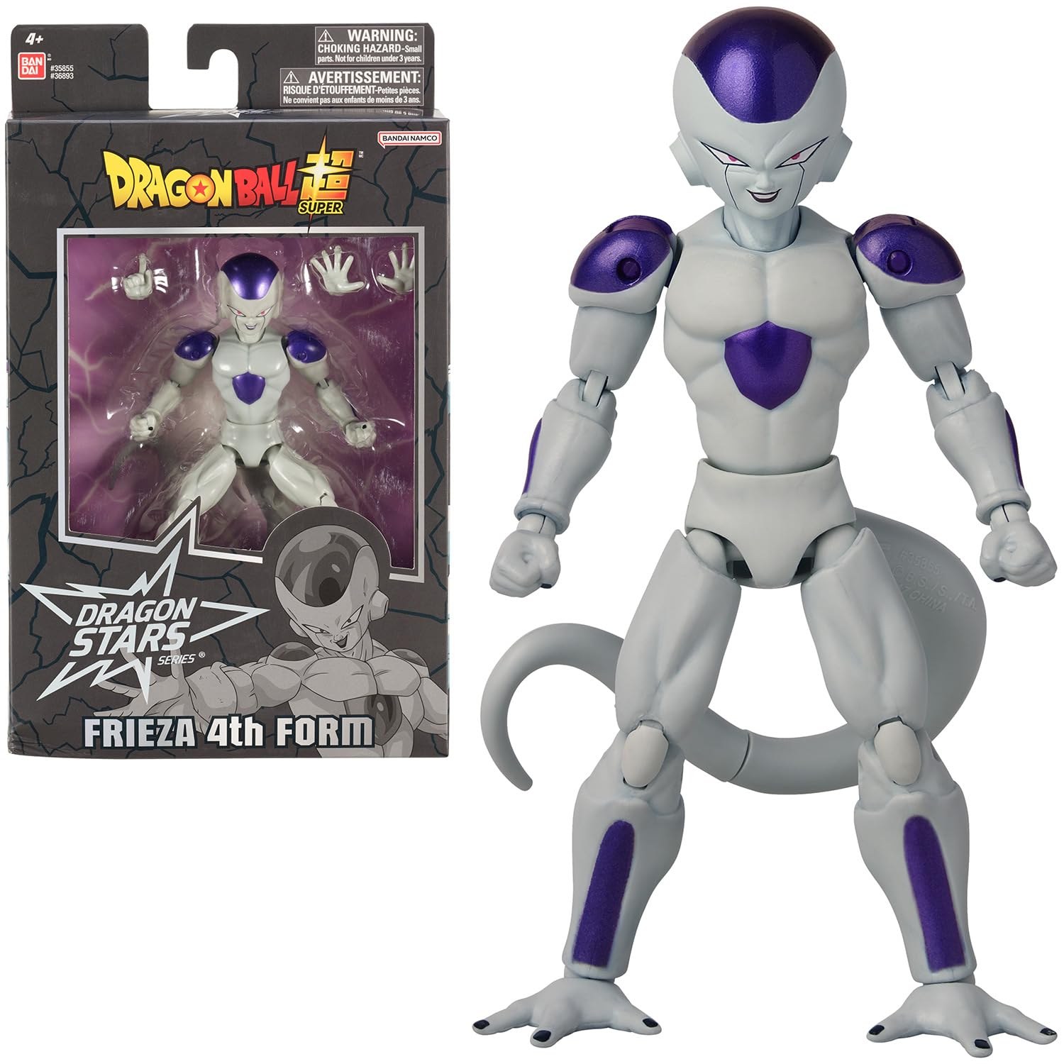 Dragon Ball Super Bandai Figurina Dragon Stars 17 cm Frieza - Freezer forma finale - Licenza ufficiale Dragon Ball - Figurina articolata Freezer - Giocattolo per bambini 4 anni e…